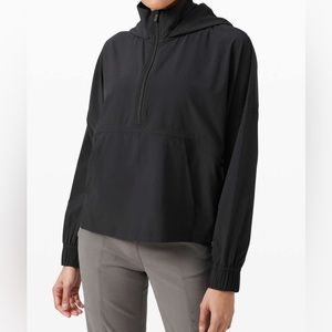 Lululemon All Day Breeze Pullover Hoodie Black Size 8
